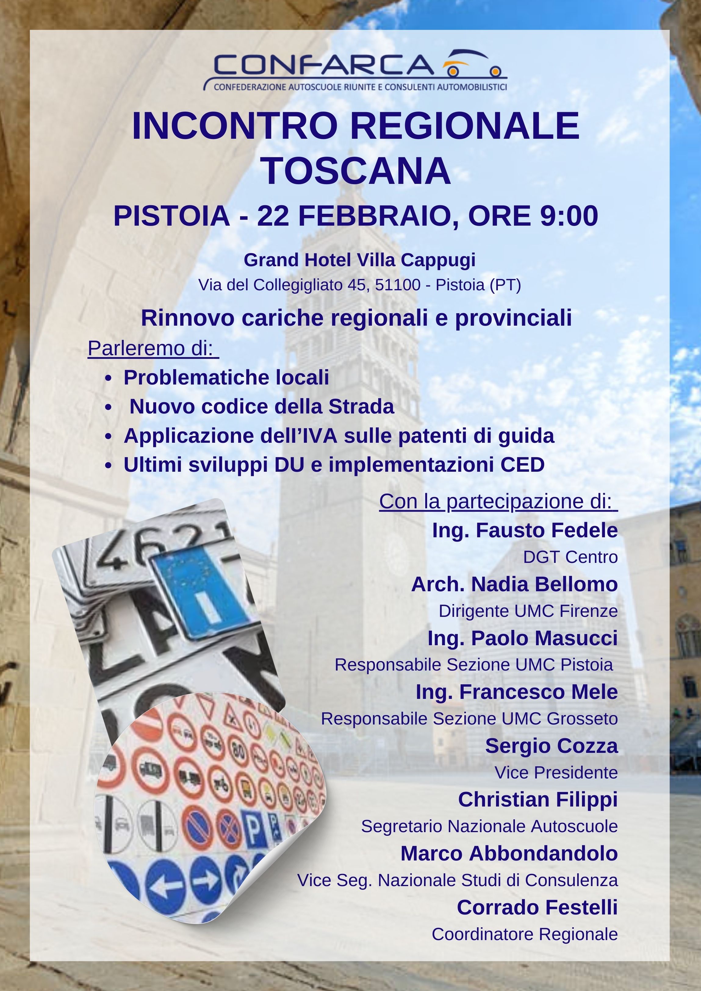 Locandina incontro Toscana